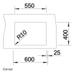 Blanco 521579 Claron 550-U 不鏽鋼廚房昇盤